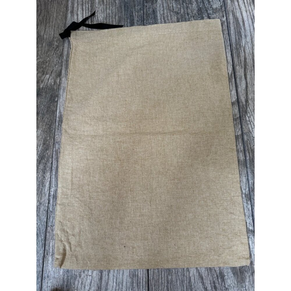 GUCCI DRAWSTRING TRAVEL DUST BAG TAN 16IN x 10.75IN AUTHENTIC STORAGE BAG NEW - Picture 3 of 8
